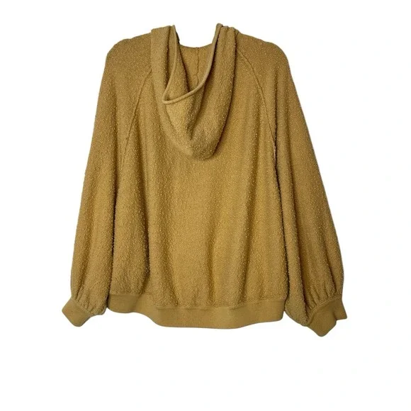 Free People Jacket Women Large Mustard Bohemian Oversized Festival Relaxed - Picture 7 of 8